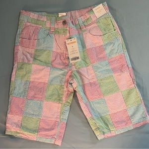 NWT Gymboree Girls Patchwork Bermuda Shorts Size 12